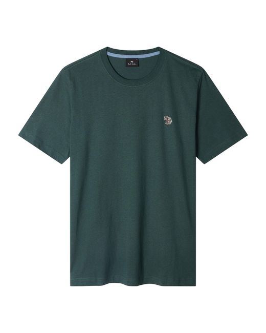 Paul Smith Green Regular Fit Zebra Crew-Neck T-Shirt for men