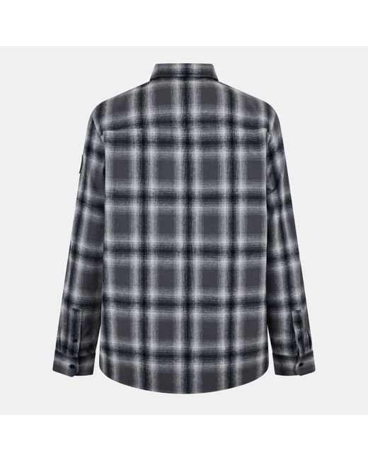Belstaff Gray Outpost Long-Sleeve Patterned Shirt for men