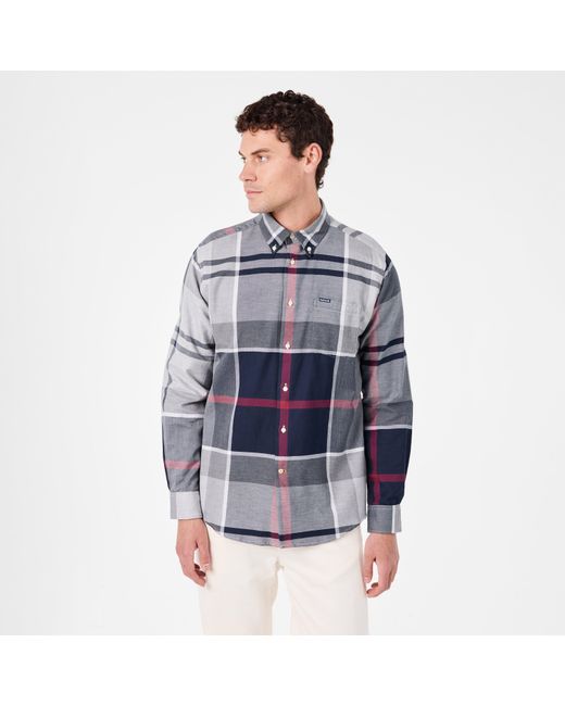 Barbour Blue Dunoon Long Sleeved Shirt for men