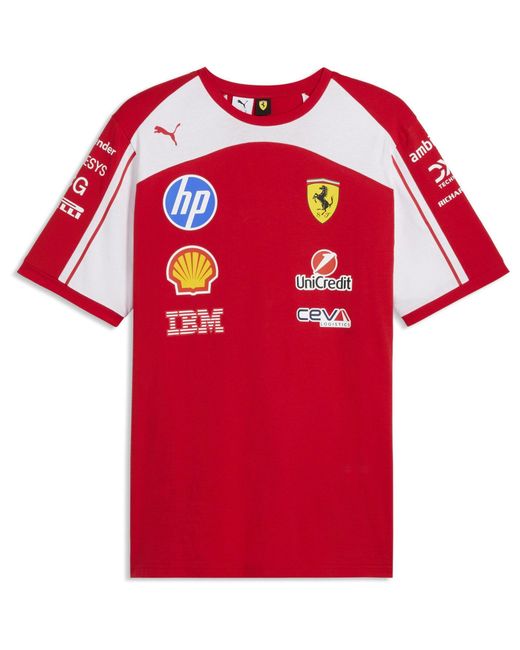 PUMA Red Scuderia Ferrari F1 Replica Tee