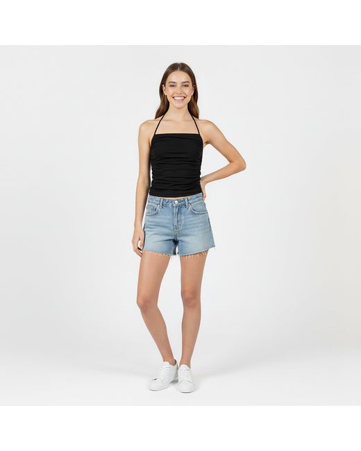 Jack Wills Black Slinky Halter Neck Cami Top