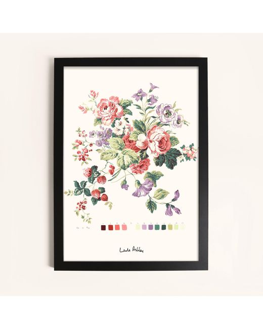 Laura Ashley Black Rosemore Print