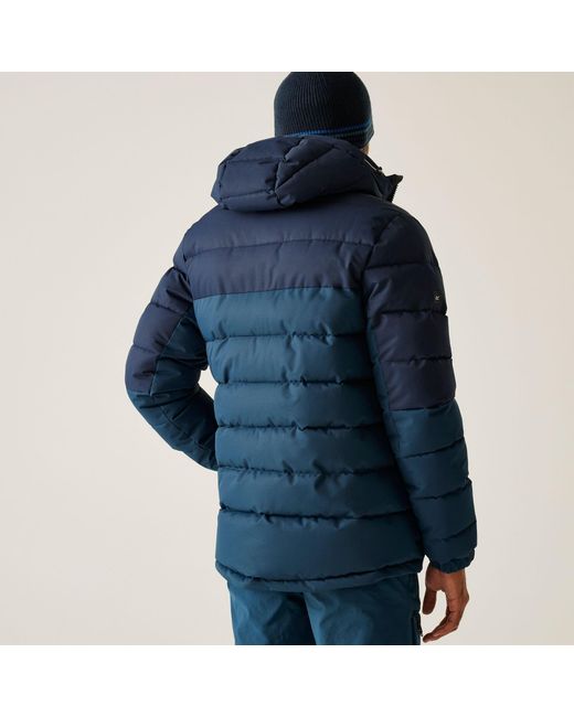 Regatta Blue Aldthorn Water-Resistant Quilted Jacket for men