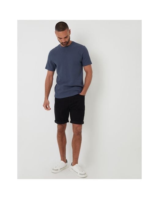 Threadbare Blue Hayfield Regular Fit T-Shirt for men
