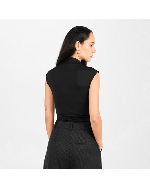 GOOD AMERICAN Black Scuba Bodysuit