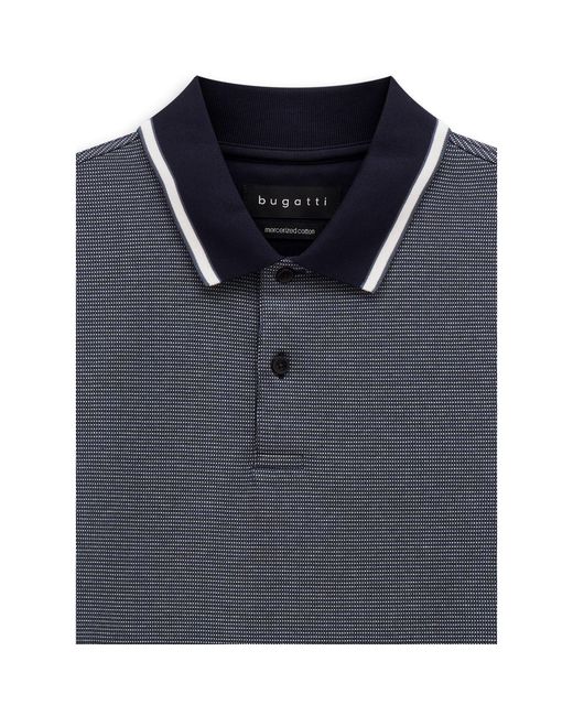 Bugatti Blue Short Sleeve Polo Shirt for men