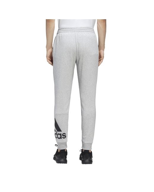 Adidas Gray Closed Hem Jersey Joggers for men