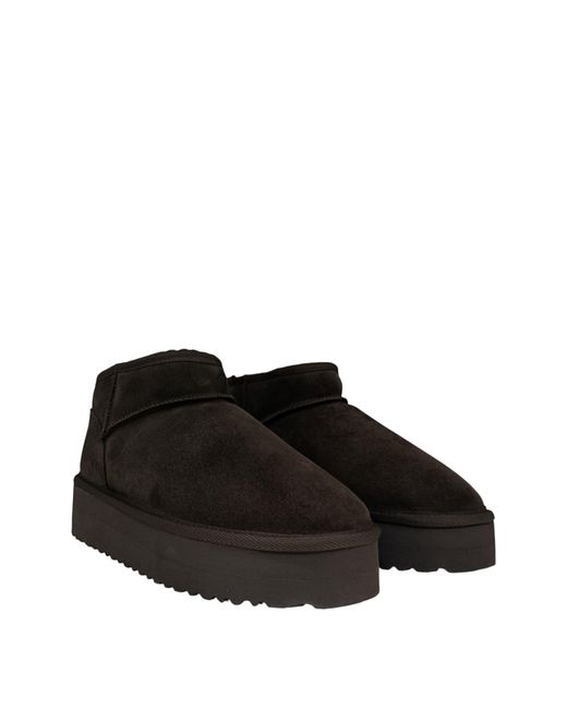 Jack Wills Black Platform Snug Boots