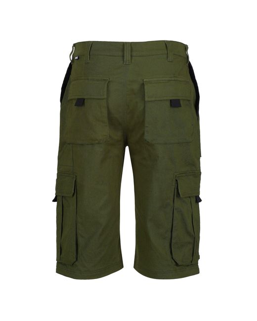 Regatta Green Utility Reinforced Multi-Pocket Work Shorts for men