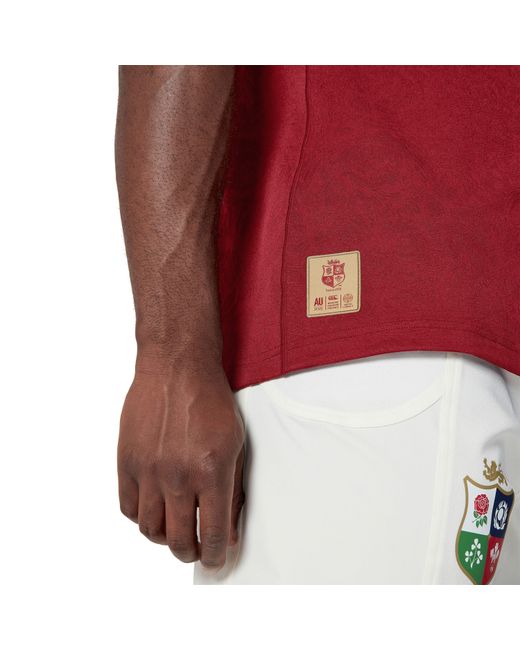Canterbury Red British And Irish Lions 2025 Shirt Adults for men