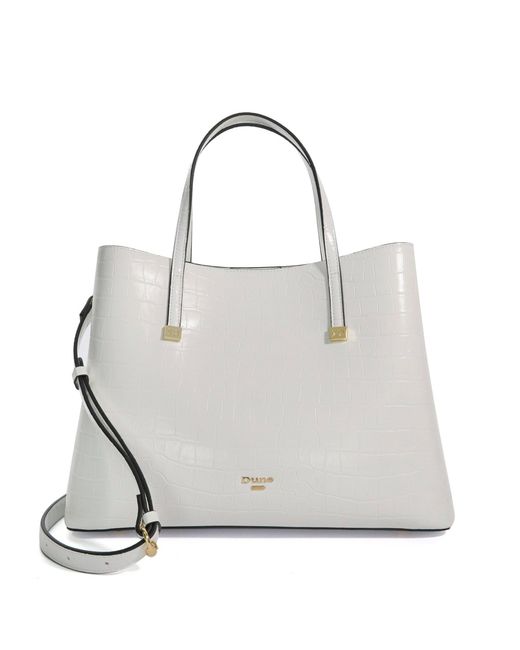 Dune Gray Dominant Satchel Bag
