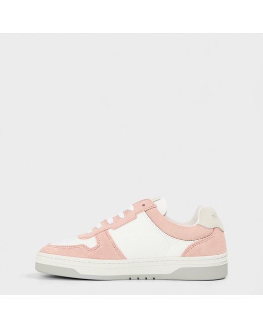 Mallet Pink Bentham Court Low-Top Trainers