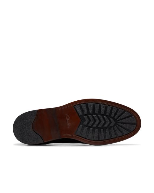 Clarks Black Derby Shoes for men