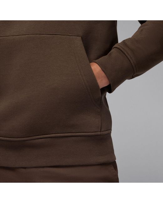 Nike Brown Essential Fleece Pullover Hoodie for men