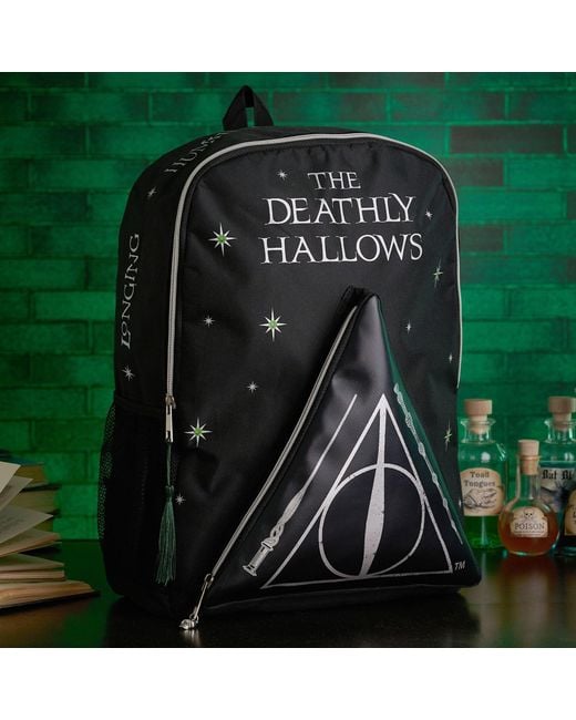 Harry Potter Green Dark Arts Backpack Deathly Hallows