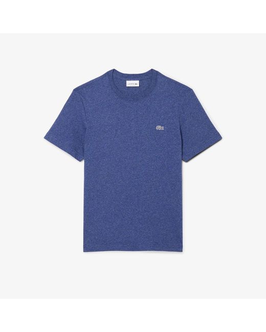 Lacoste Blue Mercerized Cotton T-Shirt for men