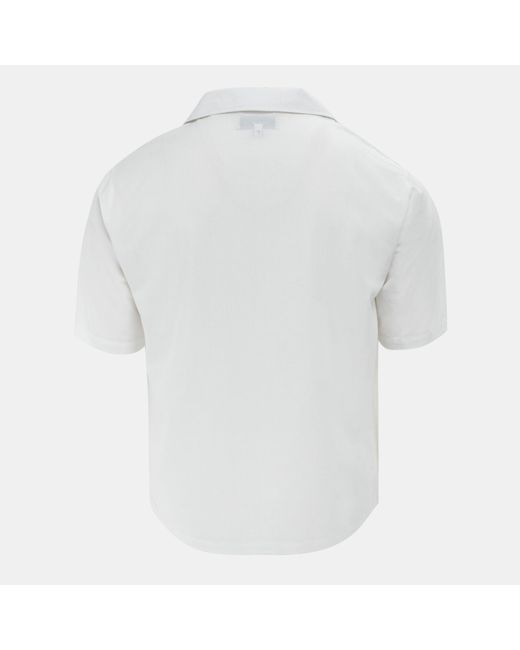 Jack Wills White Patterned Short Sleeve Shirt for men