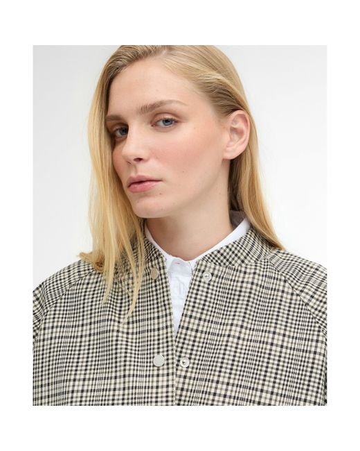 Barbour Gray Bomber Jacket