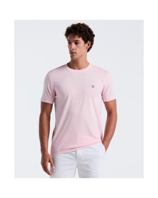 Original Penguin White Parfait Embroidered Logo T-Shirt for men