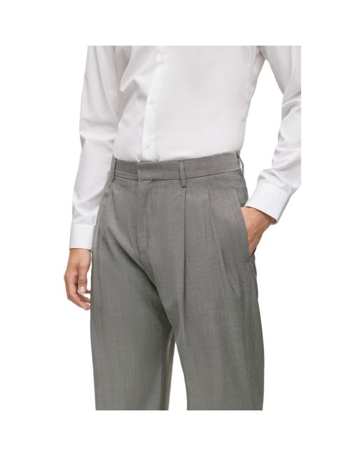 Boss Gray H 92 T Tailored Trousers for men