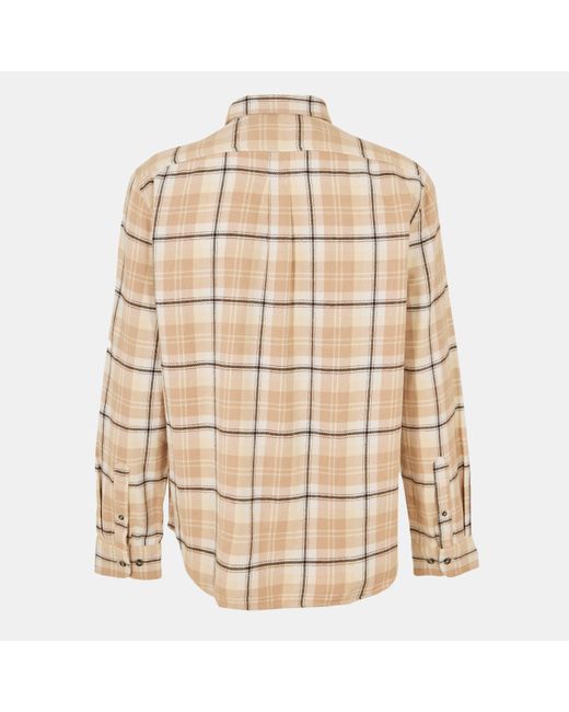 Timberland Natural Long-Sleeve Check Patterned Shirt for men