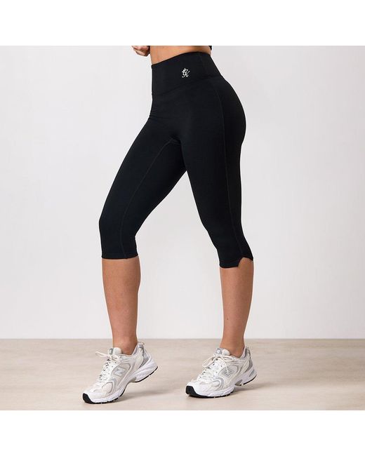 Gym King Black 365 Capri Legging