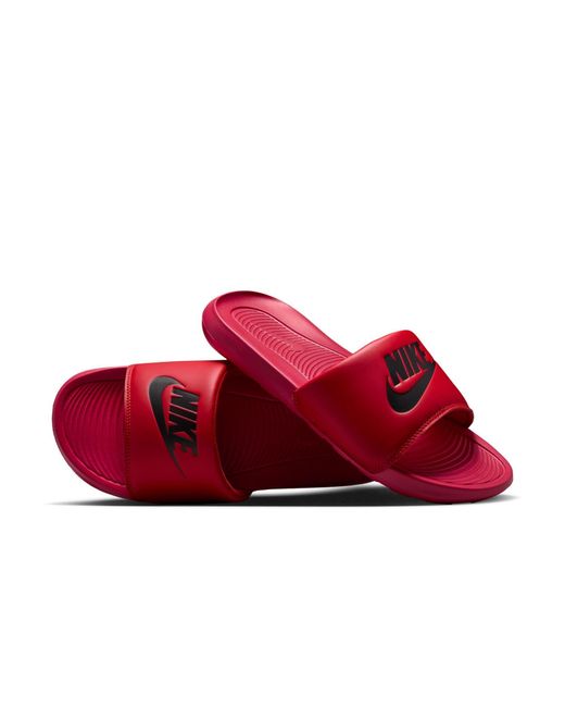 Nike Red Victori One Slides for men