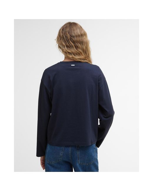 Barbour Blue Lavensdale Long-Sleeved T-Shirt