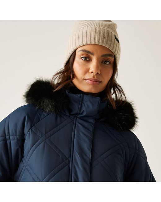 Regatta Blue Freyla Water Resistant Insulated Quilted Jacket