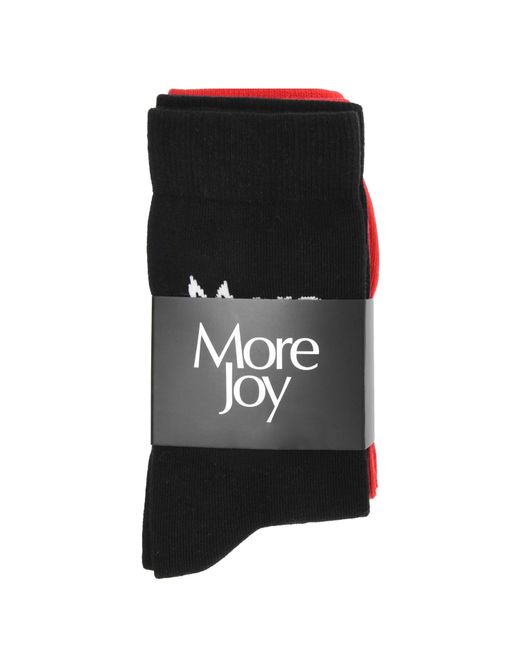 More Joy Black 3 Pack Of Logo Socks