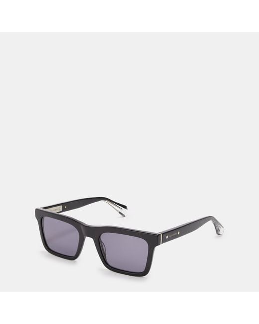 AllSaints Gray Jett Round Sunglasses