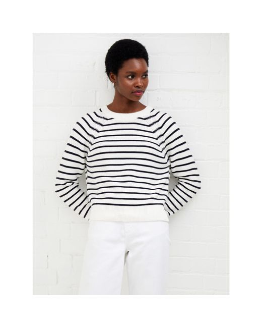 French Connection White Lillie Mozart Jumper