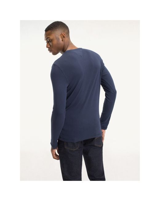 Tommy Hilfiger Blue Original Long Sleeve T Shirt for men