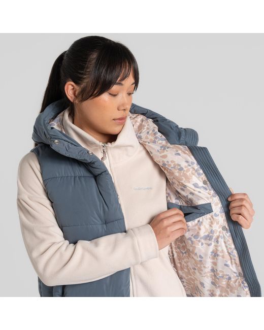 Craghoppers Blue Eilish Hooded Sleeveless Gilet