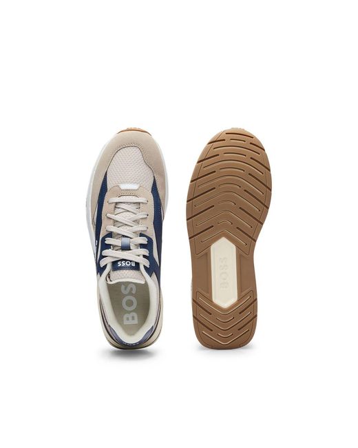 Boss Blue Kurt Runn Trainers for men