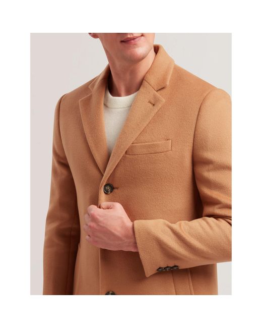 Ted Baker Brown City Overcoat for men