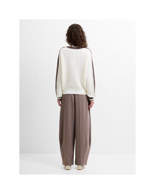French Connection White Crew Neck Jumper