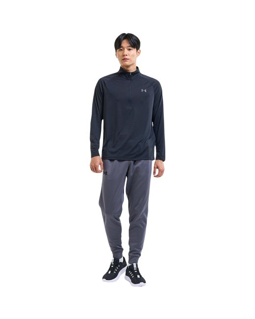 Under Armour Black Tech ½ Zip Long Sleeve for men