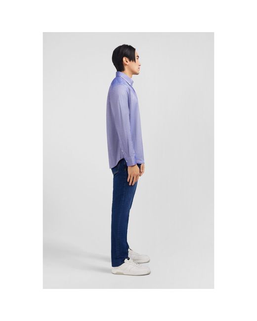 Eden Park Blue Cotton Shirt for men