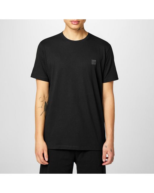 Boss Black Tales T-Shirt With Logo Patch Premium Cotton for men