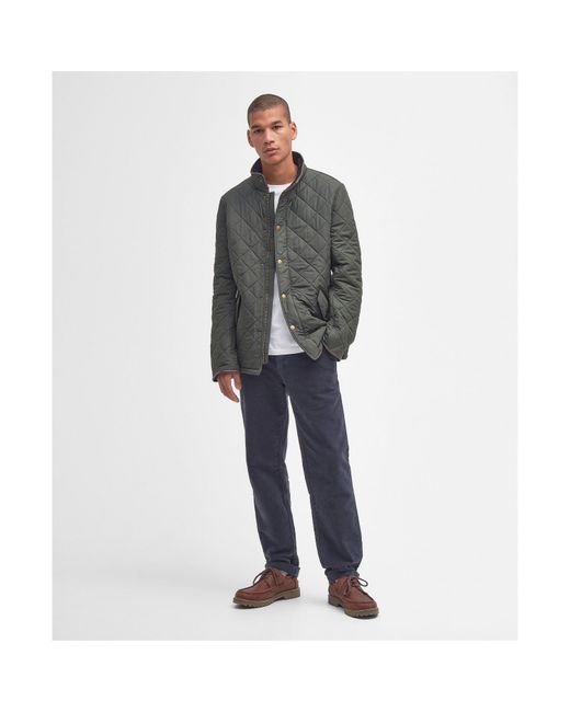 Barbour Gray Powell Jacket for men