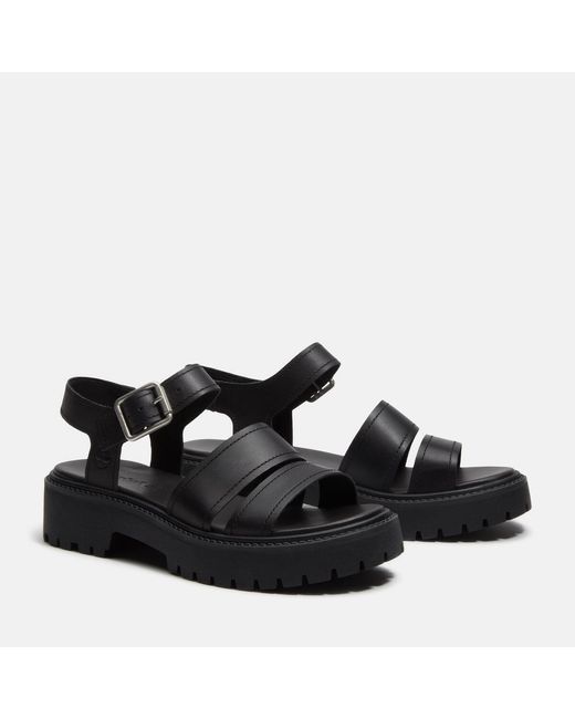 Timberland Black Gladiator Flat Sandal