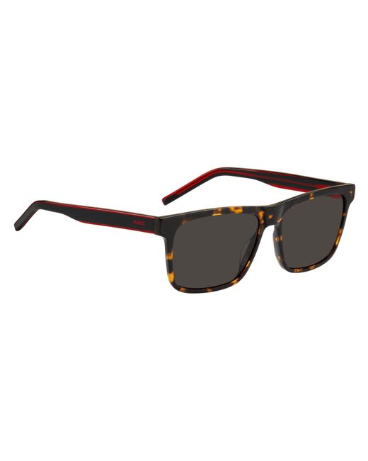 HUGO Black Round Sunglasses for men