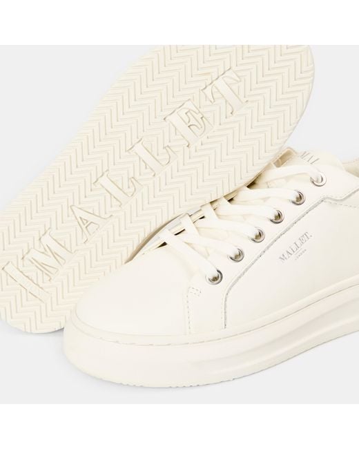Mallet White Grftr Lite Low-Top Trainers