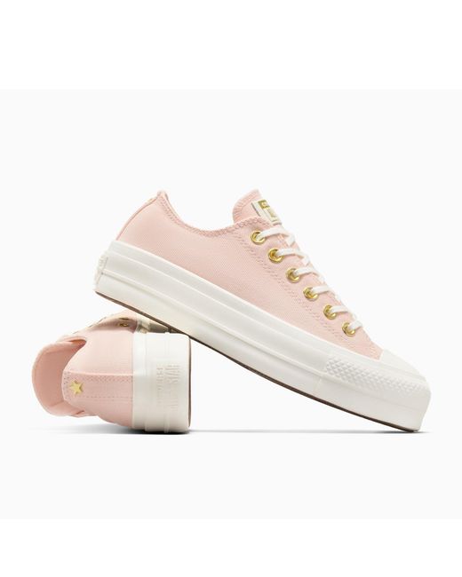 Converse Pink Chuck Taylor All Star Lif Platform Trainers