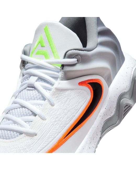 Nike White Giannis Immortality 4 Basketball Trainers Adults for men