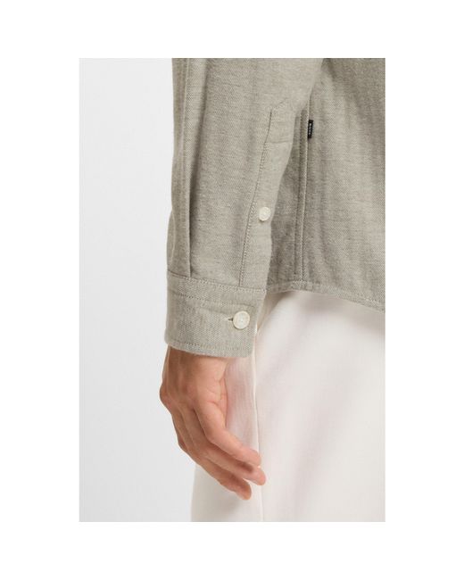 Boss Gray Hbb Owen Overshirt for men