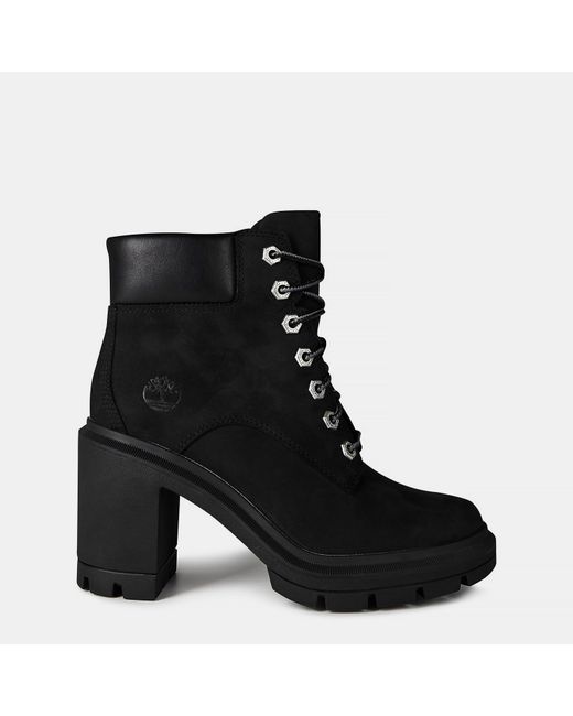 Timberland Black Allington Lace-Up Heeled Boots