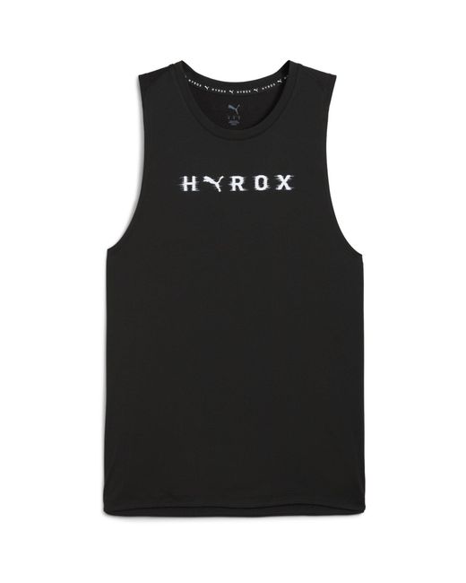 PUMA Black Hyrox Spun Performance Gym Vest for men