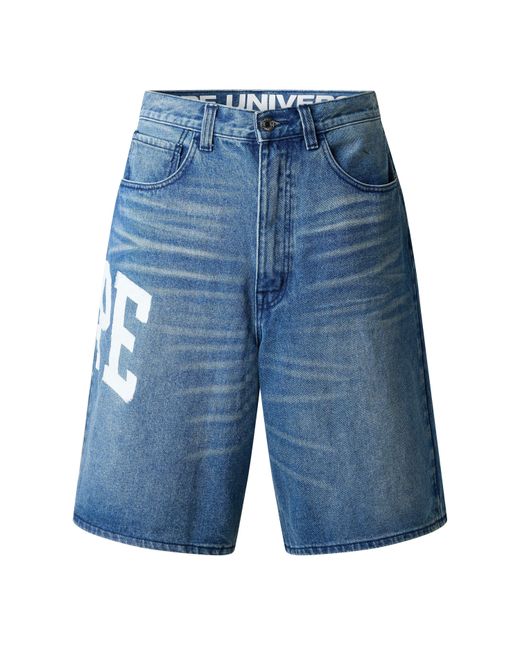 Aape Blue Denim Short Sn63 for men